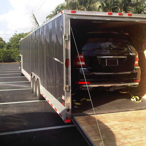 Single Enclosed Car Carrier